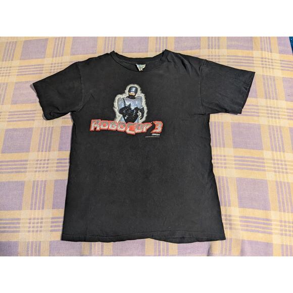 Vintage Other - Vintage RoboCop 3 Movie Promo T Shirt Size Large Single Stitched 90s Black 1993